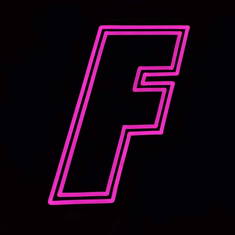 Pink neon sign