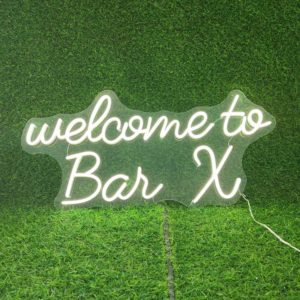 bar open neon sign