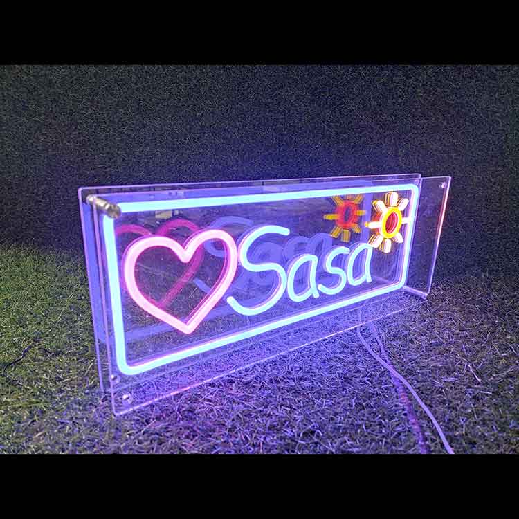 custom name neon box